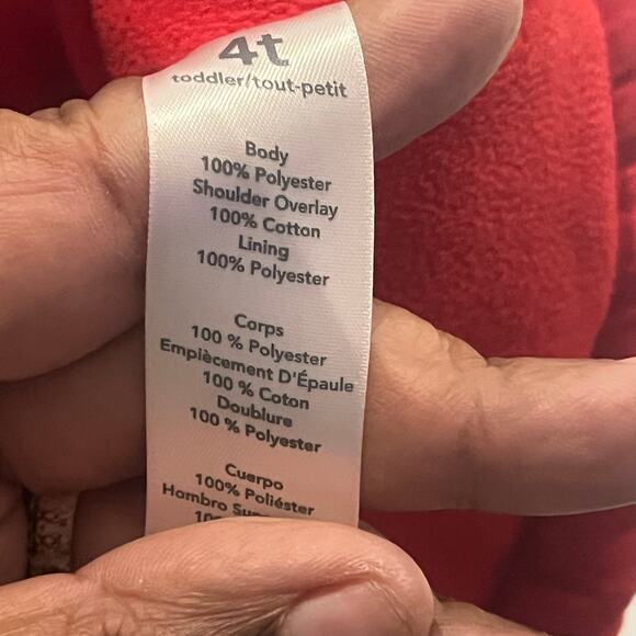 Carters Boy 4T Puffer Vest Sherpa Collar Fleece Red Gray Zip Up Winter Jacket - Picture 6 of 7